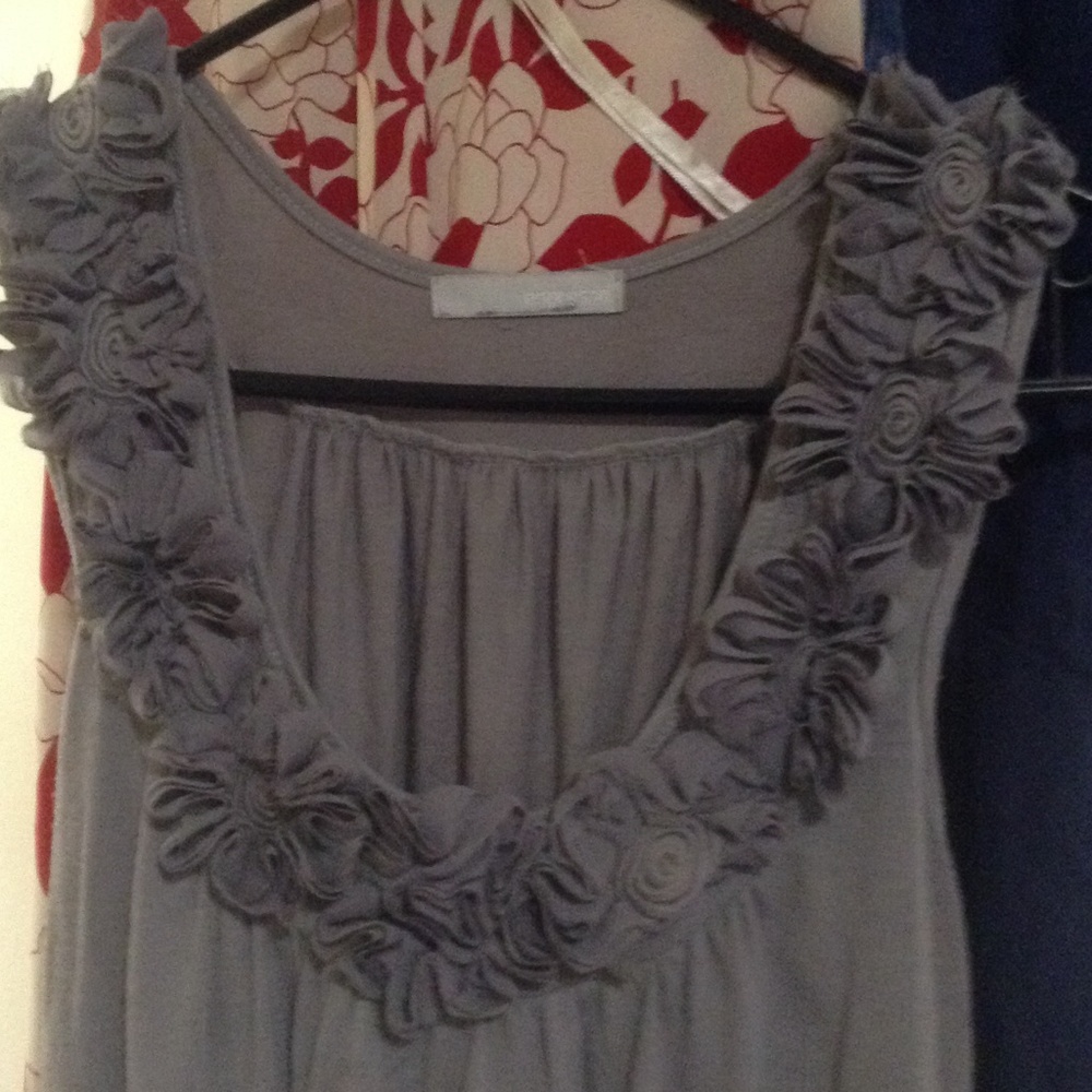 Gray cotton dress-SOLD